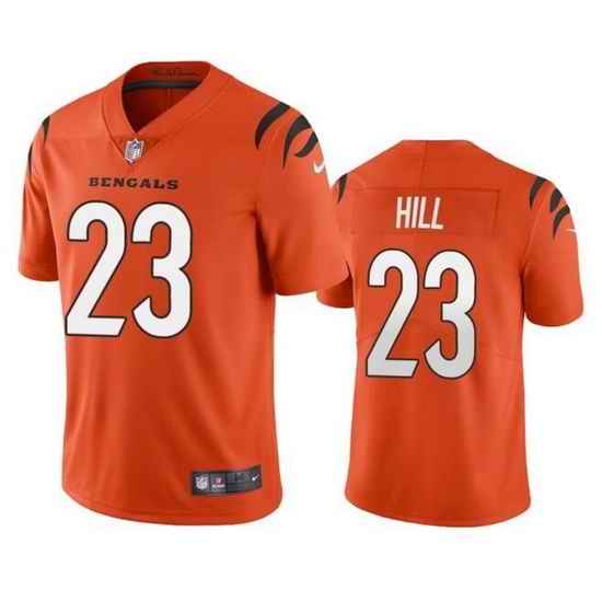 Nike Bengals 23 Daxton Hill Orange 2022 NFL Draft Vapor Untouchable Limited Jerse